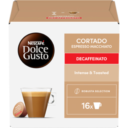 Nescafe Cafea Decofeinizata Cortado Espresso Macchiato, 16 Capsule
