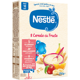 Nestle 8 Cereale Cu Fructe, Pentru Copii 12-36 De Luni 250g