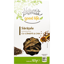Nature's Promise Saratele Cu Seminte De Canepa Si Seminte De Chia 107g