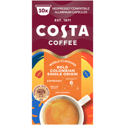 Costa Coffee Cafea Colombian Roast, 10 Capsule