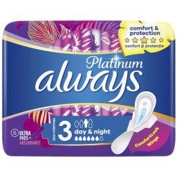 Always Absorbante Marimea 3 Ultra Night, 6 Bucati
