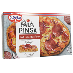 La Mia Pinsa Pinsa Cu Salam De Vita, Mozzarella Si Ceapa Rosie 305g