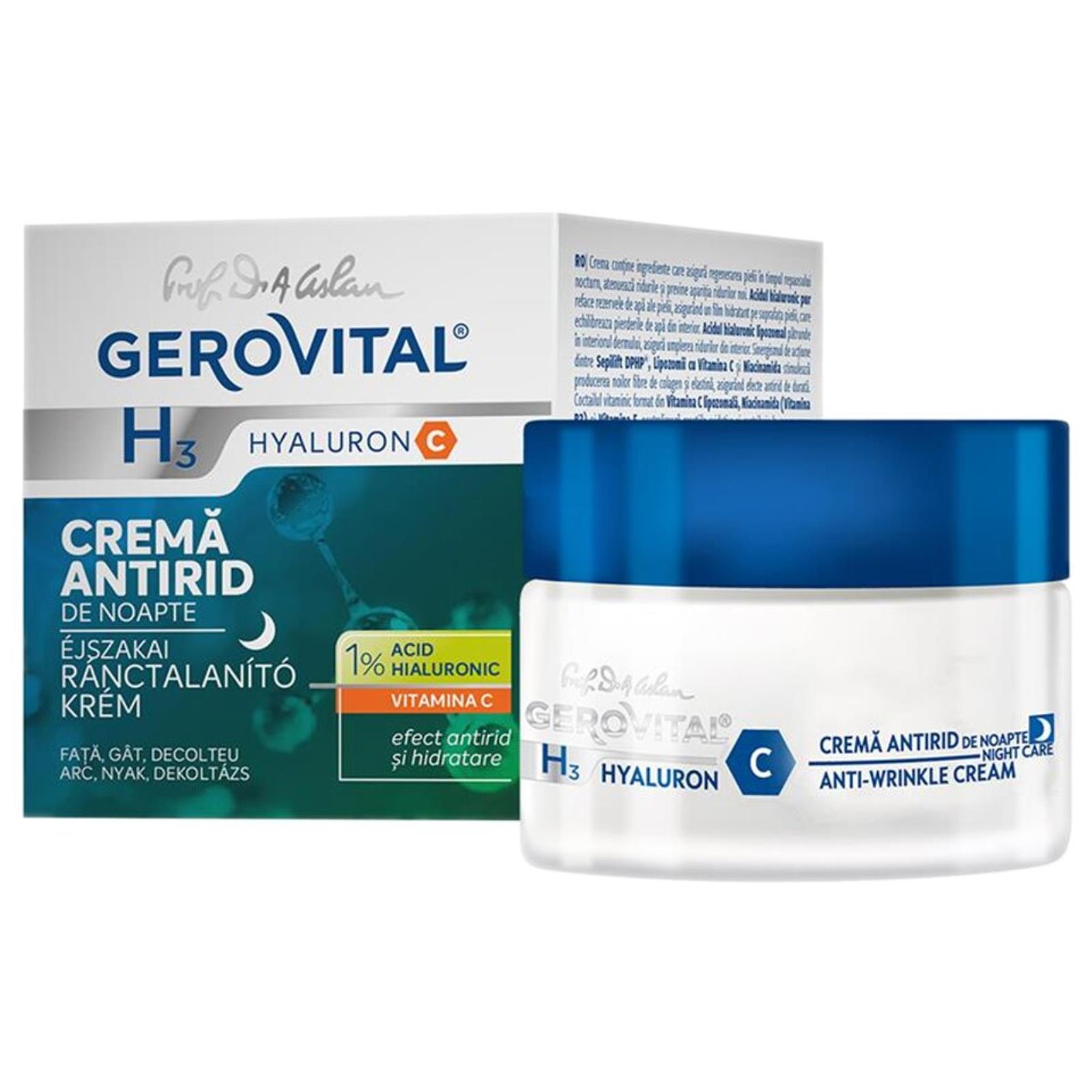 Crema antirid de noapte H3 Hyaluron 50ml