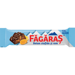 Fagaras Baton De Ciocolata Cu Stafide Si Rom 45g