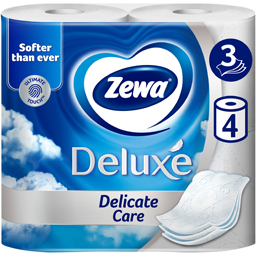 Hartie igienica Deluxe Delicate Care, 3 straturi, 4 role