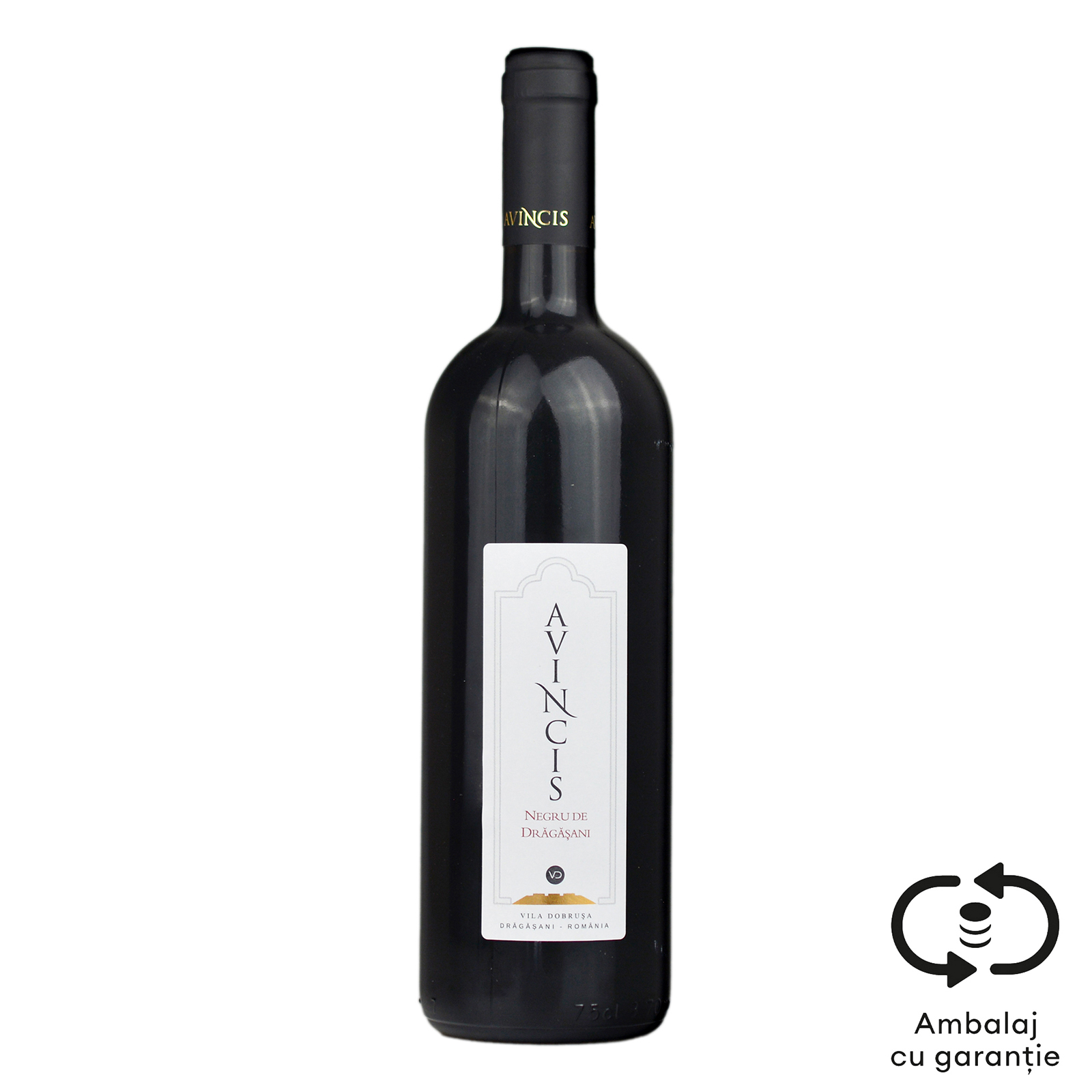 Vin rosu sec Negru de Dragasani 0.75L