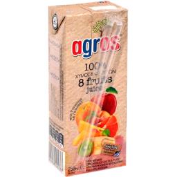 Agros Suc Din 8 Fructe Cu Vitamine 250ml