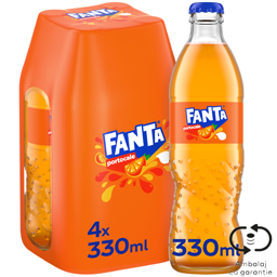 Fanta Bautura Racoritoare Carbogazoasa Cu Suc De Portocale 4x330ml