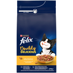 Felix Hrana Uscata Pisici Adulte, Cu Pui Si Curcan 1.4kg