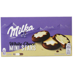 Milka Mini Biscuiti Cu Ciocolata Alba Choco Mini Stars 150g