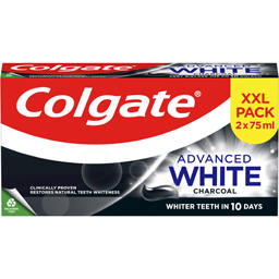 Colgate Pasta De Dinti Advanced White Charcoal 2x75ml