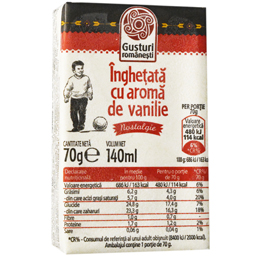 Gusturi Romanesti Inghetata Cu Aroma De Vanilie 70g