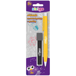 Strigo Creion Mecanic 2 Mm Cu Set De Rezerve Grafit, Diverse Culori
