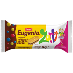 Eugenia Biscuiti Cu Crema De Lapte Si Cacao 36g