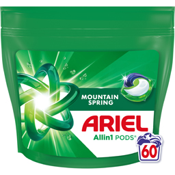 Ariel Detergent Mountain Spring, 60 Capsule