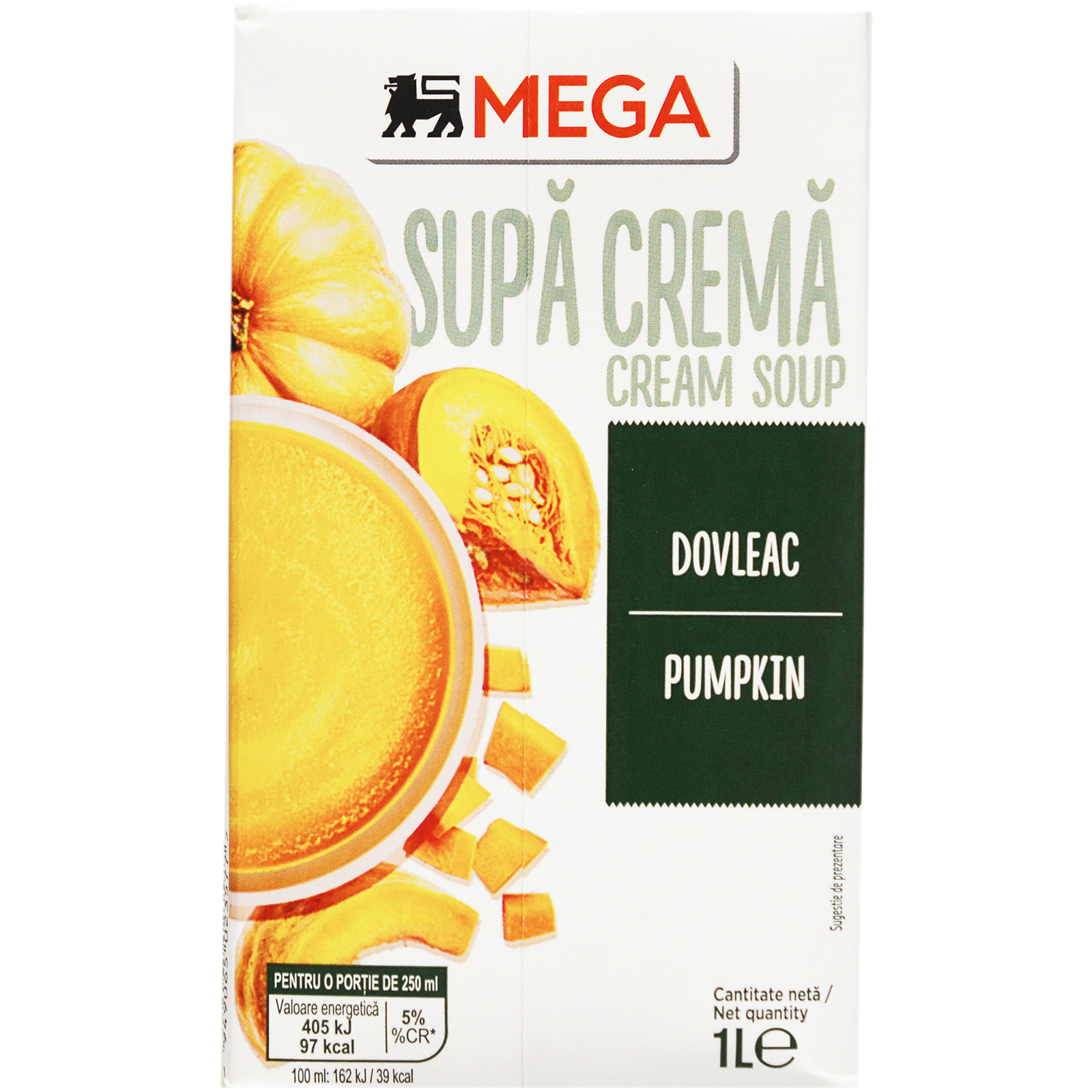 Supa crema cu dovleac 1L