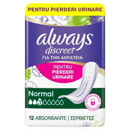 Always Discreet Absorbante Pentru Pierderi Urinare, Normal, 12 Bucati