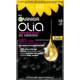 Garnier Vopsea Permanenta Pentru Par, Fara Amoniac, 1.0 Deep Black