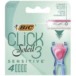 Bic Rezerve Aparat De Ras Sensitive, 4 Bucati, 3 Lame