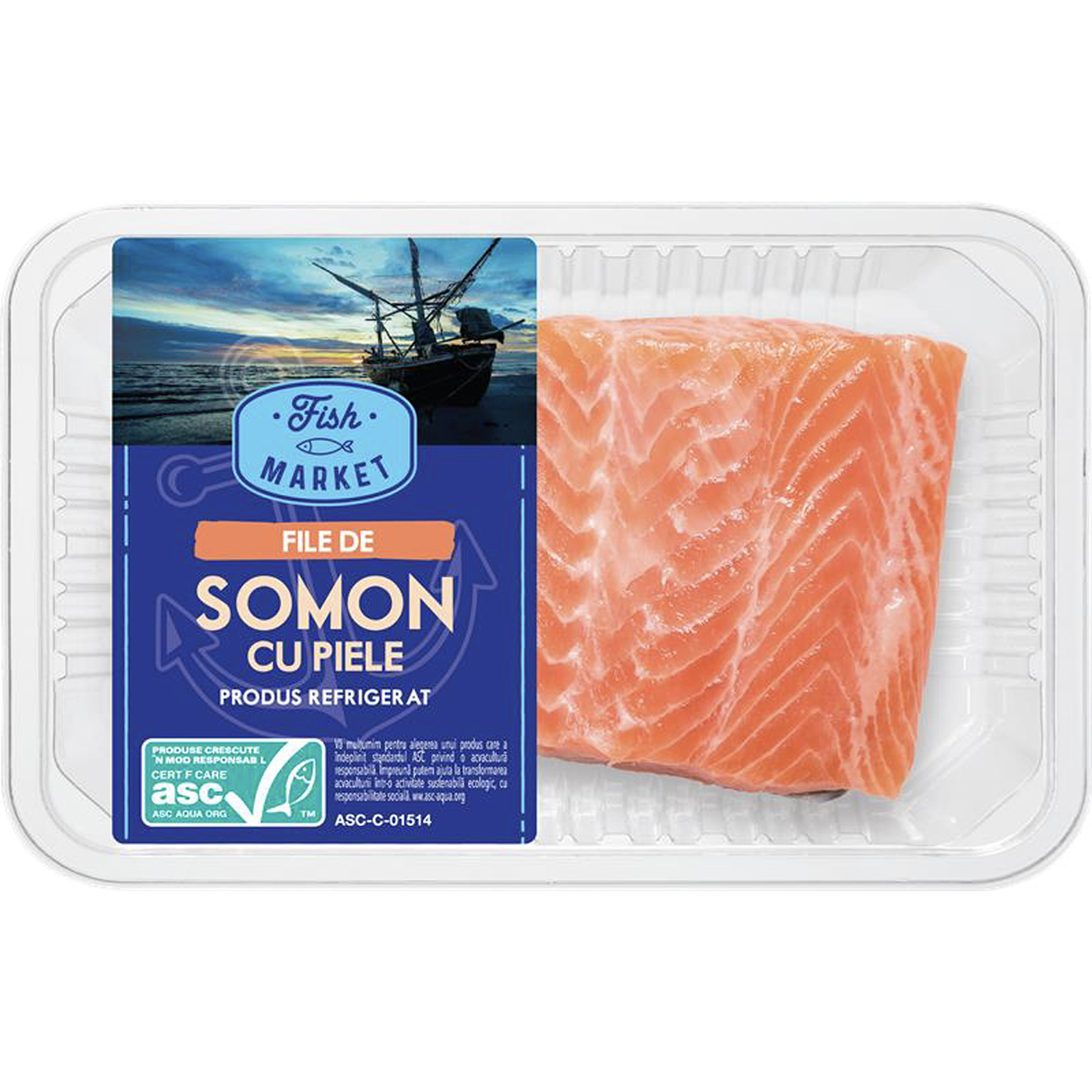 File de somon cu piele
