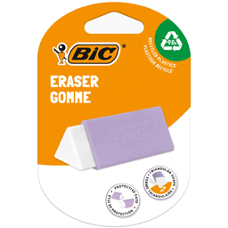 Bic Guma De Sters Triunghiulara Cu Manson De Protectie, Diverse Culori