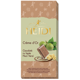 Heidi Ciocolata Cu Lapte Cu Umplutura Cu Biscuiti Si Nuci 90g
