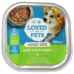 Loved By Pets Pate Cu Iepure Pentru Caini Adulti 300g