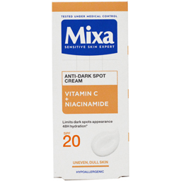 Mixa Crema Hidratanta Anti-pete Pigmentare Cu Vitamina C Si Niacinamida, Spf 20 50ml