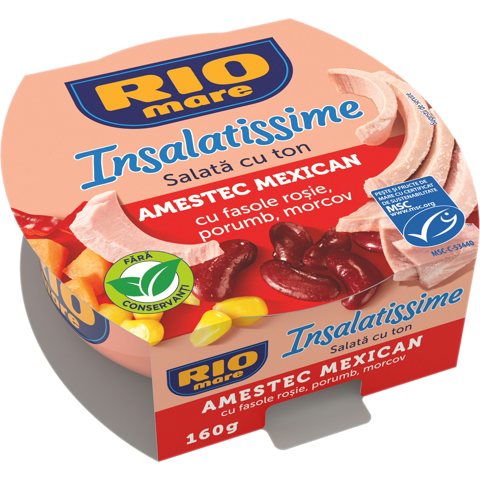 Salata cu ton si legume mexicane 160g