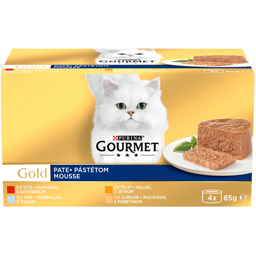 Gourmet Hrana Umeda Pentru Pisici, Pate Mousse 4x85g