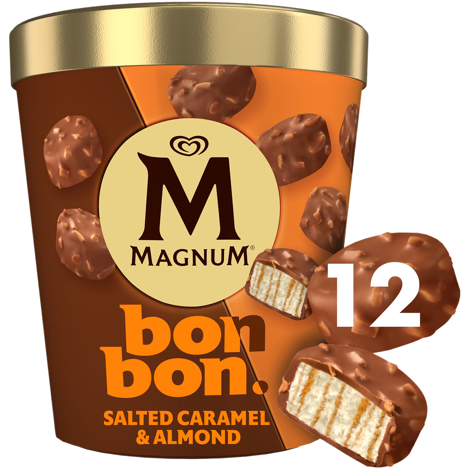 2 x Magnum Inghetata Salted Caramel & Almond 204ml