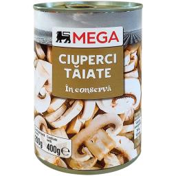 Mega Ciuperci Taiate In Conserva 400g