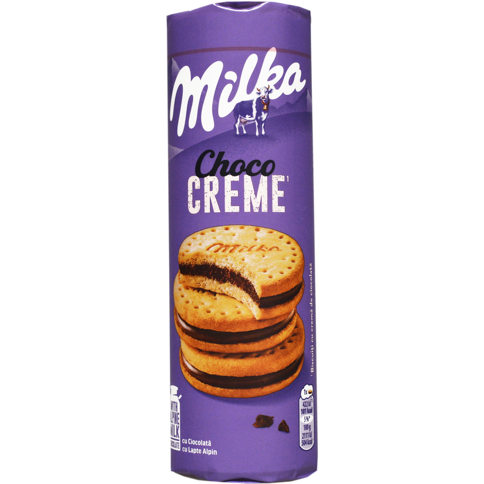 Biscuiti cu crema de ciocolata 260g
