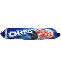 Oreo Biscuiti Cu Crema De Capsuni Si Branza 154g