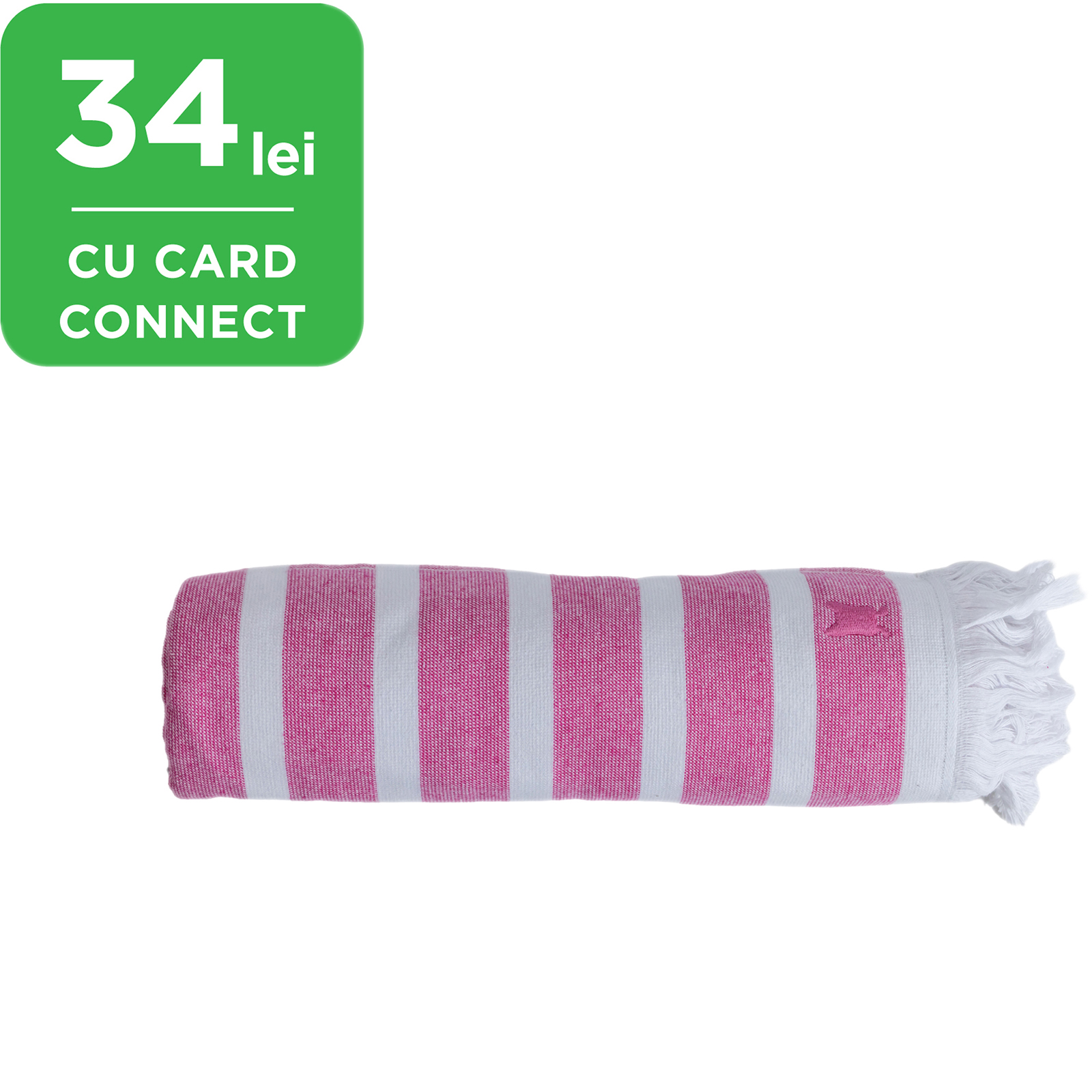 Prosop hammam roz pentru plaja