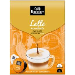 Caffe Gondoliere Cafea Latte Macchiato, 8 Bauturi