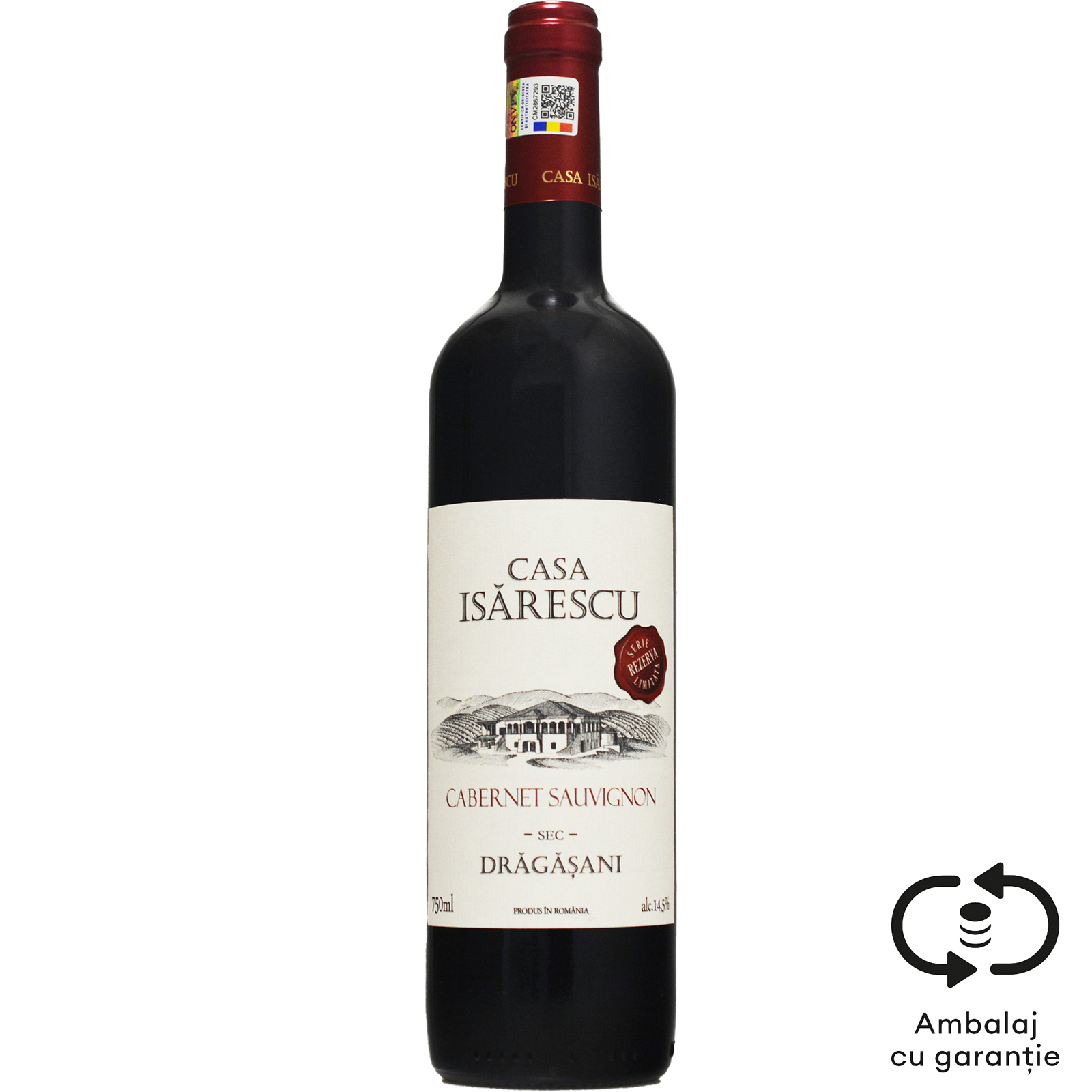 Vin rosu sec Cabernet Sauvignon Rezerva 0.75L