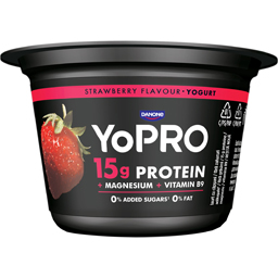 Yopro Produs Lactat Fermentat Cu Capsuni, Bogat In Proteine, 0,1% Grasime 160g