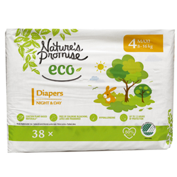 Nature's Promise Eco Scutece Bebelusi Marimea 4, 8-16 Kg, 38 Buc
