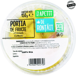Mega Apetit Ananas Cuburi 150g