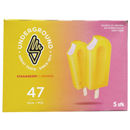 Inghetata cu capsuni si portocale 5x69g