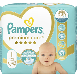 Pampers Scutece Bebelusi Marimea 1, 2-5 Kg, 26 Buc