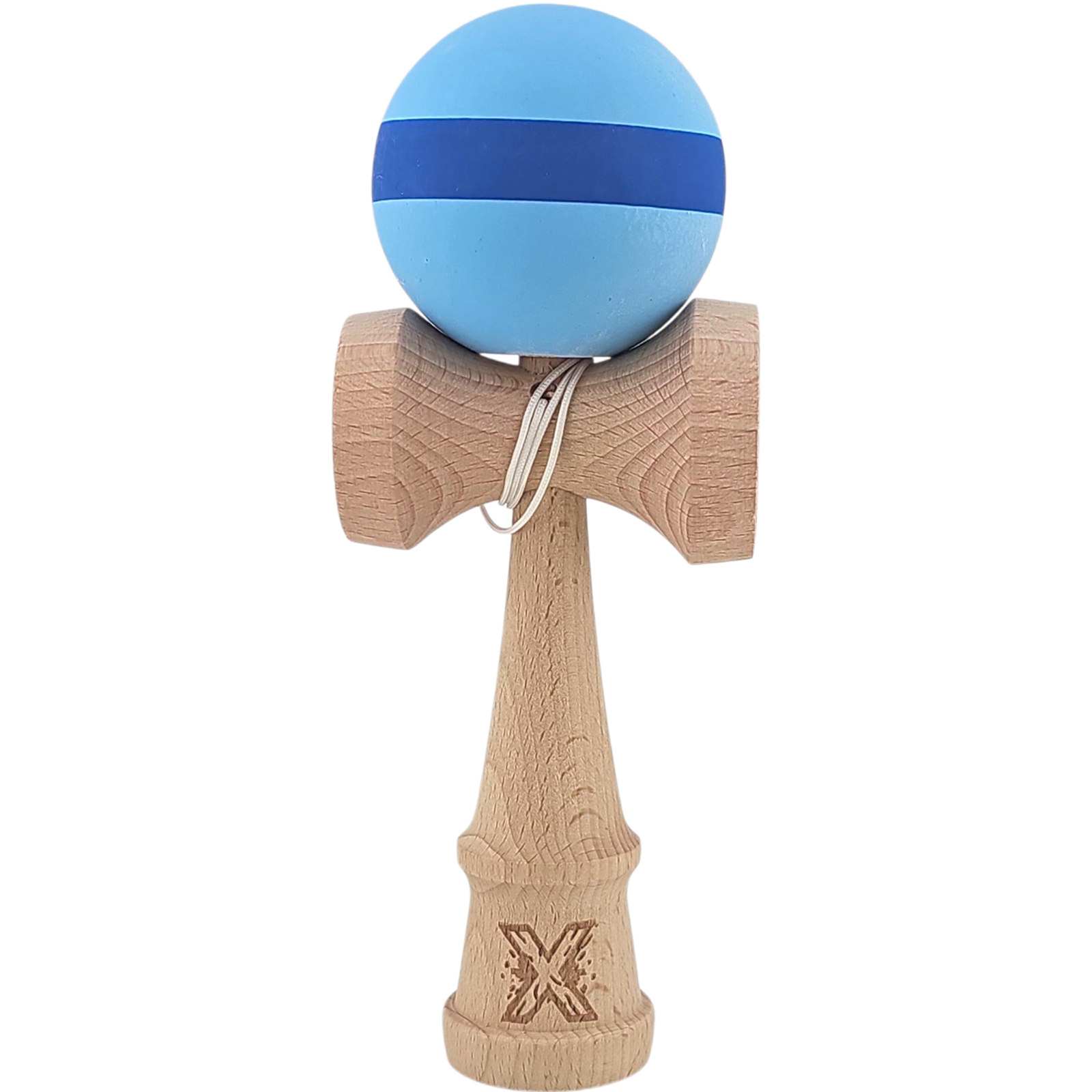 Kendama X Originala, Profesionala, Flippy, din lemn, Rubber Grip, 18 cm, diverse culori