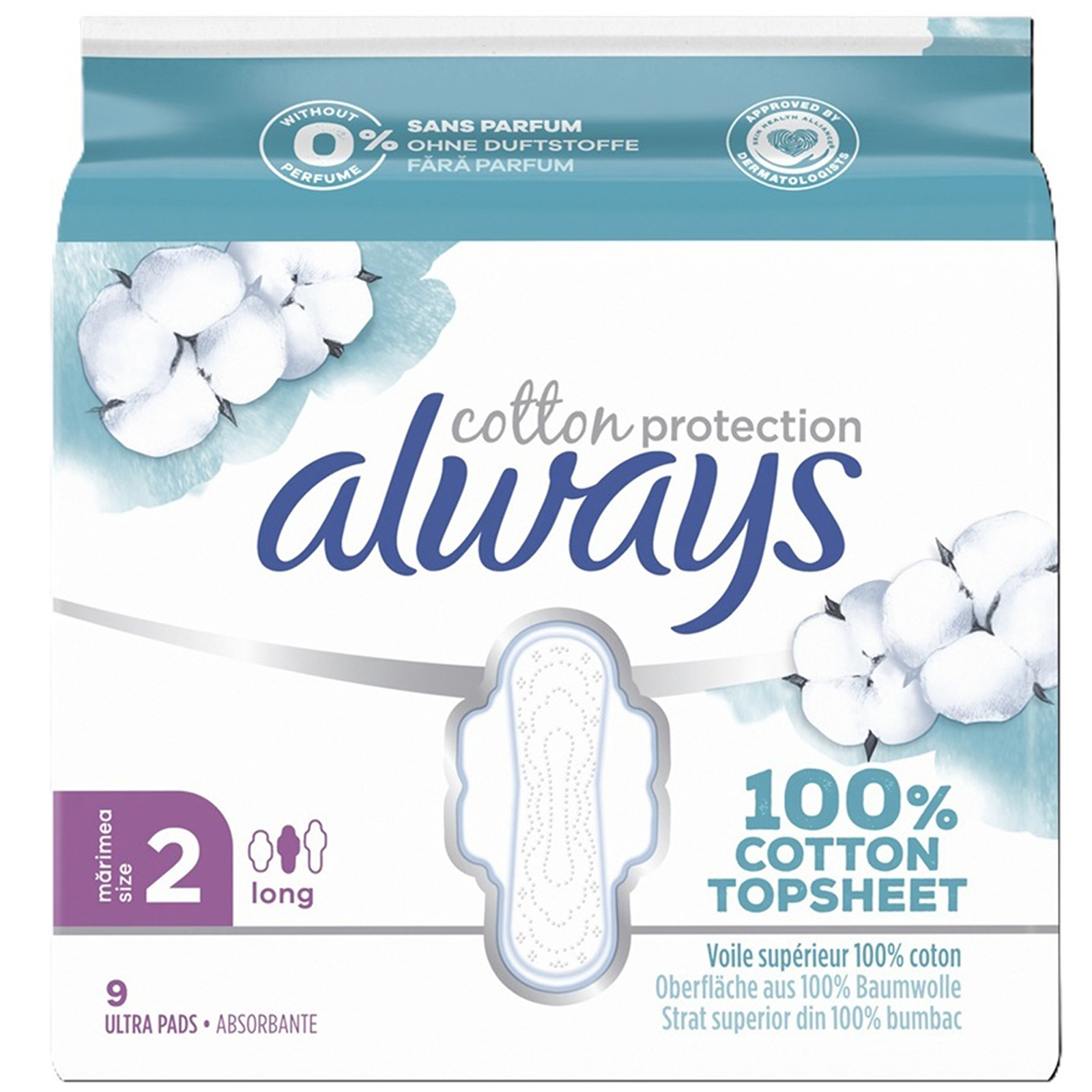 Absorbante Cotton Protection Ultra Long Marimea 2, 9 bucati